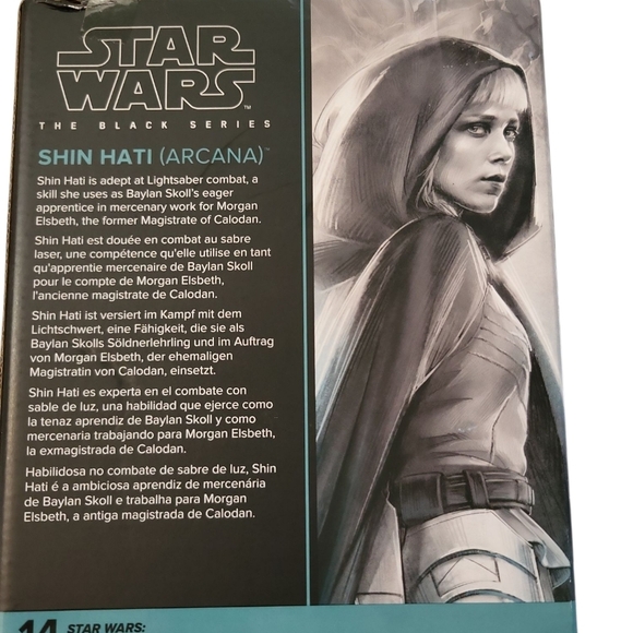 New Ahsoka Shin Hati Hasbro Star Wars Figure with Brown Cloak 6" - Picture 4 of 6